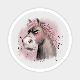 Grumpy Horse Magnet